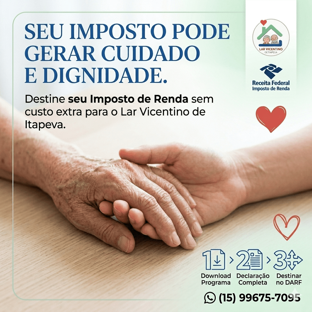 Imposto de Renda para o Lar Vicentino de Itapeva